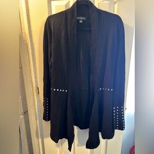 INC International Concepts Black Studded Blazer